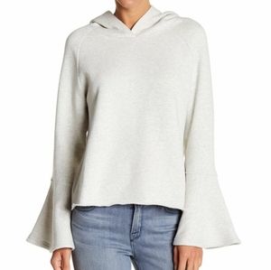 NEW-MELROSE & MARKET Bell Sleeve Fleece Hoodie